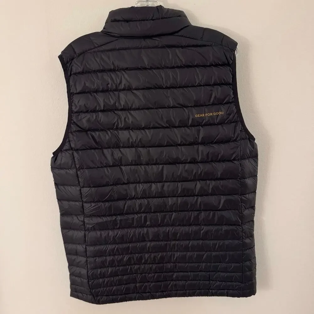 NWT Cotopaxi Fuego Down Vest Men’s Medium Black Insulated Packable Gold Logo - Picture 4 of 4
